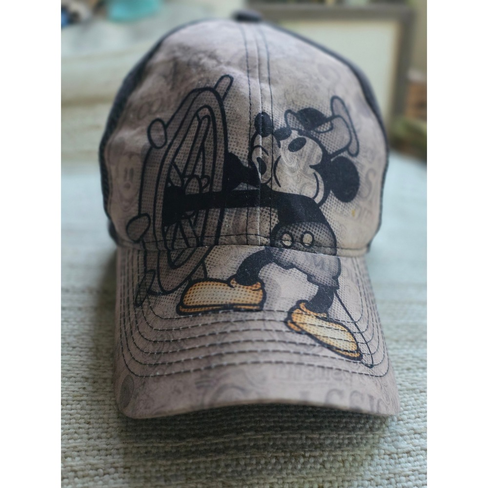 Disney Parks Steamboat Willie Mickey Mouse Baseball Cap Hat Walt Disney World